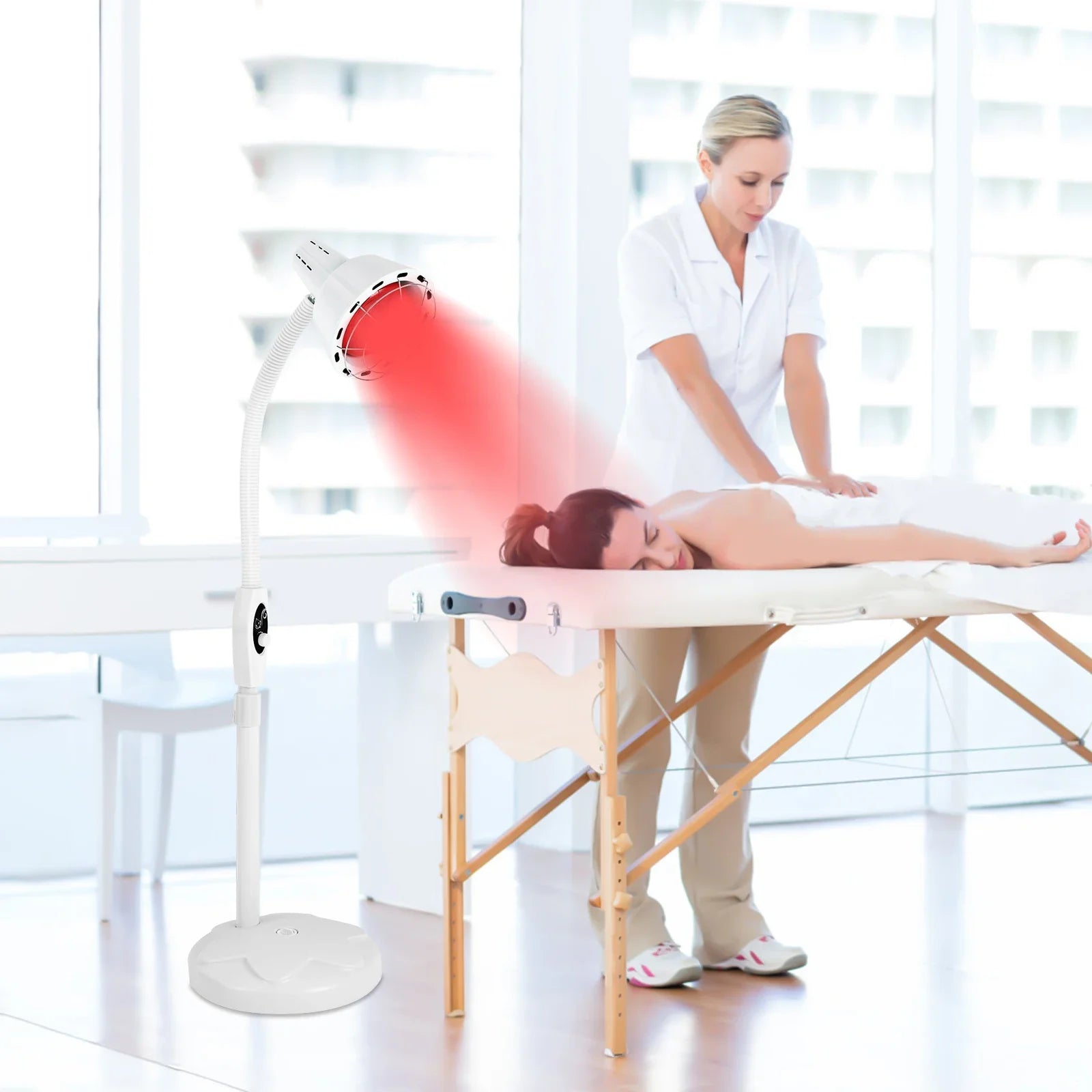 Floor-Standing Infrared Heat Lamp